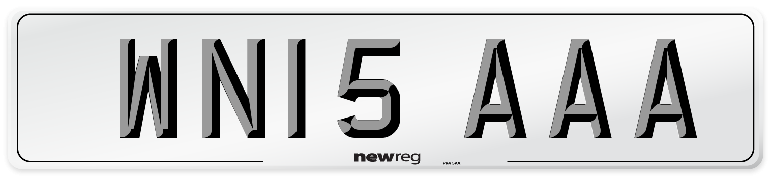 WN15 AAA Number Plate from New Reg